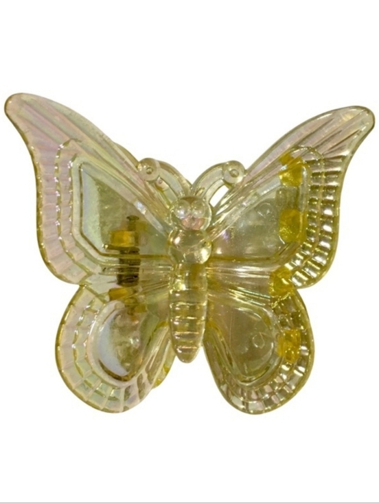 Accessories - Bright Yellow Butterfly Claw Clip with Iridescent Tone ✨